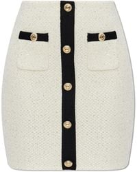 Self-Portrait - Skirt With Shimmering Appliqués - Lyst