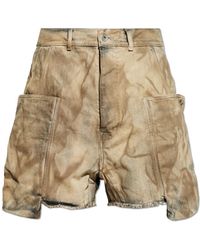 Rick Owens - Denim Shorts With 'Vintage' Effect - Lyst