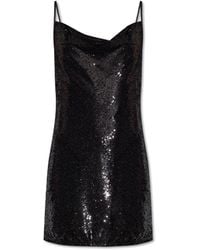 AllSaints - Haddie Cowl-neck Sequinned Mini Slip Dress - Lyst