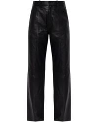 Gestuz - Leather Trousers 'Gzluciana' - Lyst