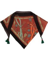 Etro - Silk Triangle Scarf - Lyst