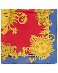 Versace - Silk Scarf With "The Sun" Print - Lyst