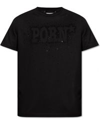 DSquared² - T-shirt With Sparkling Crystals, - Lyst