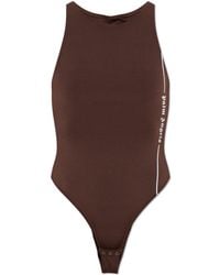 Palm Angels - Bodysuit With Printed Logo - Lyst