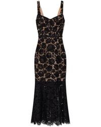 Self-Portrait - Lace Dress With Belt - Lyst