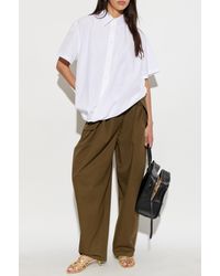 Loewe - Asymmetric Draped Top - Lyst