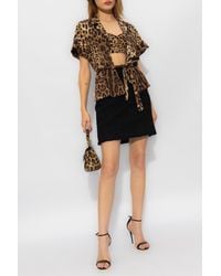 Dolce & Gabbana - Silk Shirt With Short Sleeves - Lyst