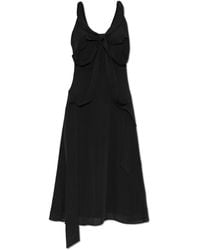 Acne Studios - Silk Dress With A Bow - Lyst