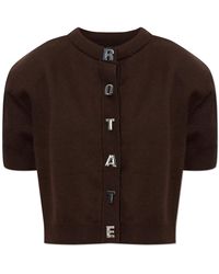 ROTATE BIRGER CHRISTENSEN - Short-Sleeved Cardigan - Lyst