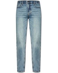 Emporio Armani - Jeans With Tapered Legs - Lyst