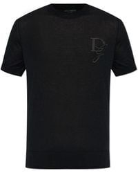 Dolce & Gabbana - Cashmere Sweater With Logo - Lyst