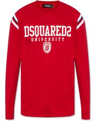 DSquared² - T-shirt With Long Sleeves, - Lyst