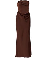 ROTATE BIRGER CHRISTENSEN - Satin Off-Shoulder Dress - Lyst