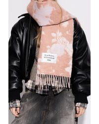 Acne Studios - Scarf With Logo - Lyst