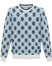 CASABLANCA - Wool Sweater With Monogram - Lyst