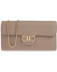 Ferragamo - Leather Wallet On A Chain - Lyst
