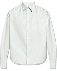 Ami Paris - Cotton Shirt With Logo - Lyst