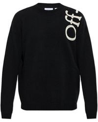 Off-White c/o Virgil Abloh - Sweater With A Velvet Logo - Lyst