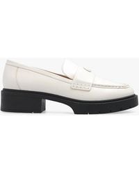 COACH - Leah Leather Loafer (Chalk) Shoes - Lyst