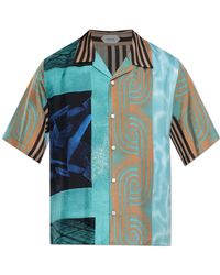 Versace - Silk Short-Sleeve Shirt - Lyst