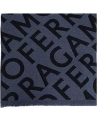 Ferragamo - Wool Scarf With Monogram - Lyst