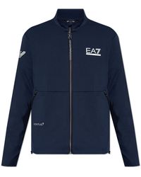 EA7 - Sweatshirt With Standing Collar - Lyst