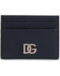 Dolce & Gabbana - Leather Card Holder With Logo - Lyst