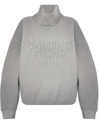 Acne Studios - Sweatshirt With Stand-Up Collar - Lyst