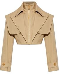 Balmain - Short Jacket With Stand-Up Collar - Lyst