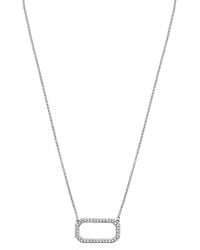 AllSaints - Necklace With A Pendant Featuring Sparkling Crystals - Lyst