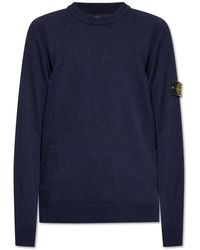 Stone Island - Sweater With Logo - Lyst
