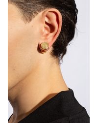 Balenciaga - 'garage' Brass Earrings, - Lyst