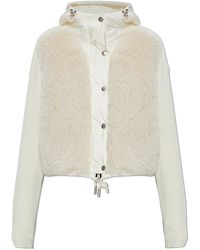 Moncler - Cardigan With Quilted Front - Lyst