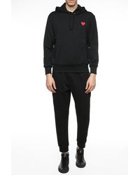 COMME DES GARÇONS PLAY - Embroidered Heart Hoodie - Lyst