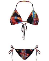 Dolce & Gabbana - Two-Piece Swimsuit With 'Carretto' Print - Lyst