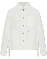 Loewe - Denim Jacket With Side Slit - Lyst