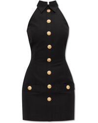 Balmain - Dress With Collar - Lyst