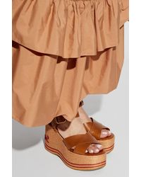 Chloé - Wedge Sandals 'Sand' - Lyst