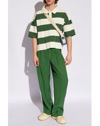 Jacquemus - Green Le Polo Bimini Stripe-pattern Stretch-knit Polo Shirt - Lyst