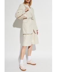 Ganni - Blazer With Belt - Lyst