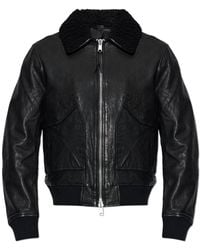 AllSaints - 'Vaucluse Aviator' Leather Jacket - Lyst