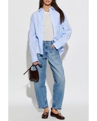 Ami Paris - Top With Embroidered Logo - Lyst