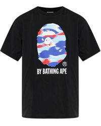 A Bathing Ape - T-Shirt With Print - Lyst