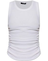 Balmain - Top With Sides Gathered With Drawstrings - Lyst