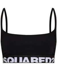 DSquared² - Lingerie Top With Logo - Lyst