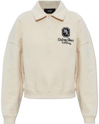 Amiri - Polo Sweatshirt With Logo - Lyst