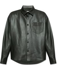 Ami Paris - Leather Shirt, - Lyst