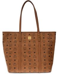 MCM - Patterned Shopper Bag - Lyst