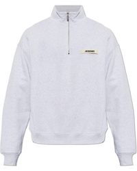 Jacquemus - Sweatshirt With A Stand-Up Collar - Lyst