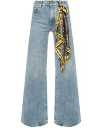 off white flare jeans